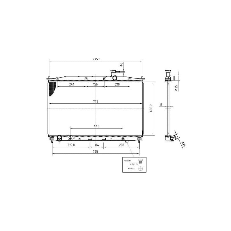 Radiator apa MTR 13054841