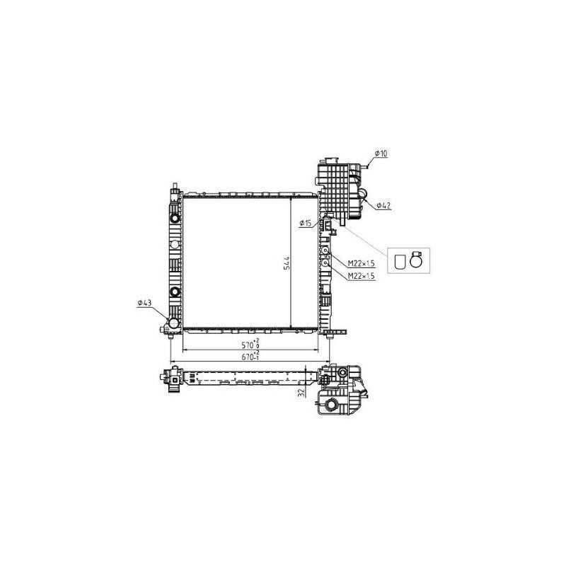 Radiator apa MTR 13054726