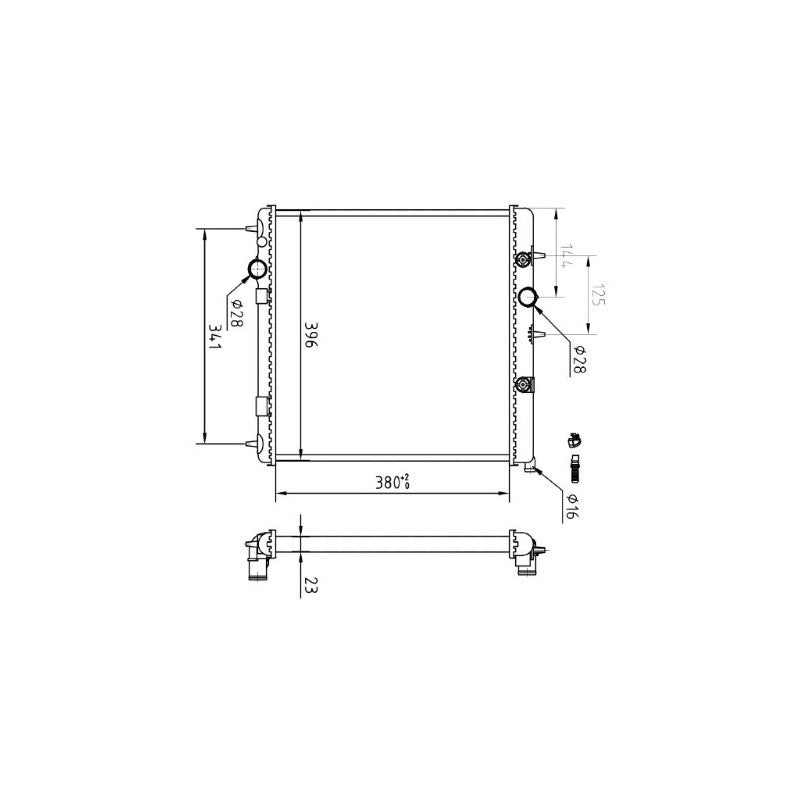 Radiator apa MTR 13054490