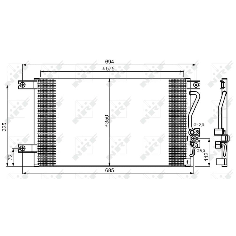 Radiator clima NRF 35756