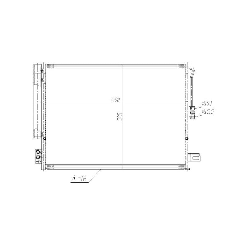 Radiator clima MTR 13054702