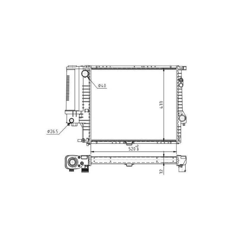 Radiator apa MTR 13054501