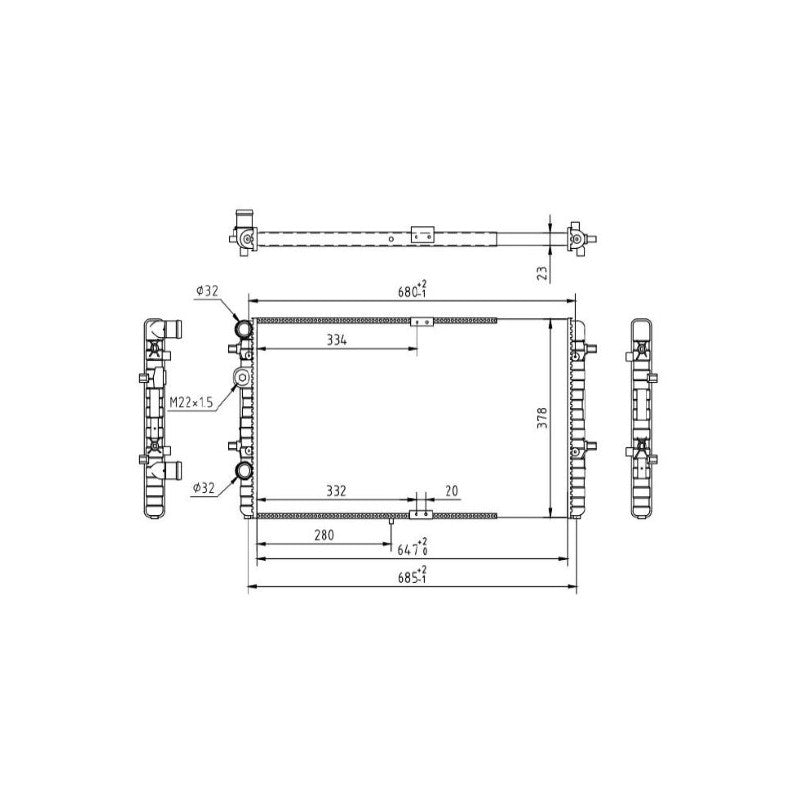 Radiator apa MTR 13054585