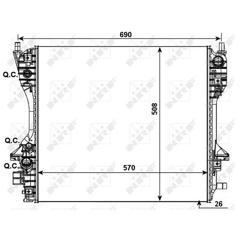 Radiator apa NRF 53012