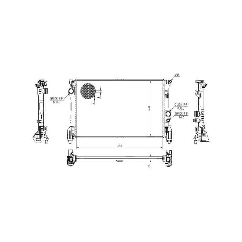 Radiator apa MTR 13054705
