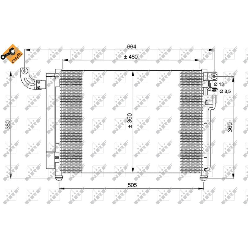 Radiator clima NRF 35852
