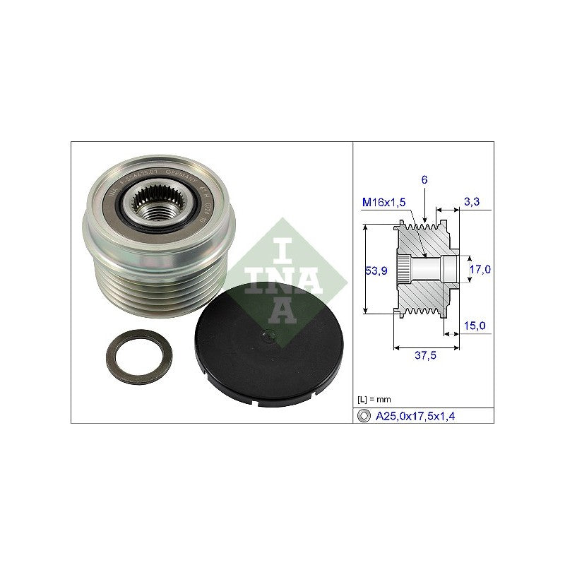 Fulie alternator INA 535 0223 10