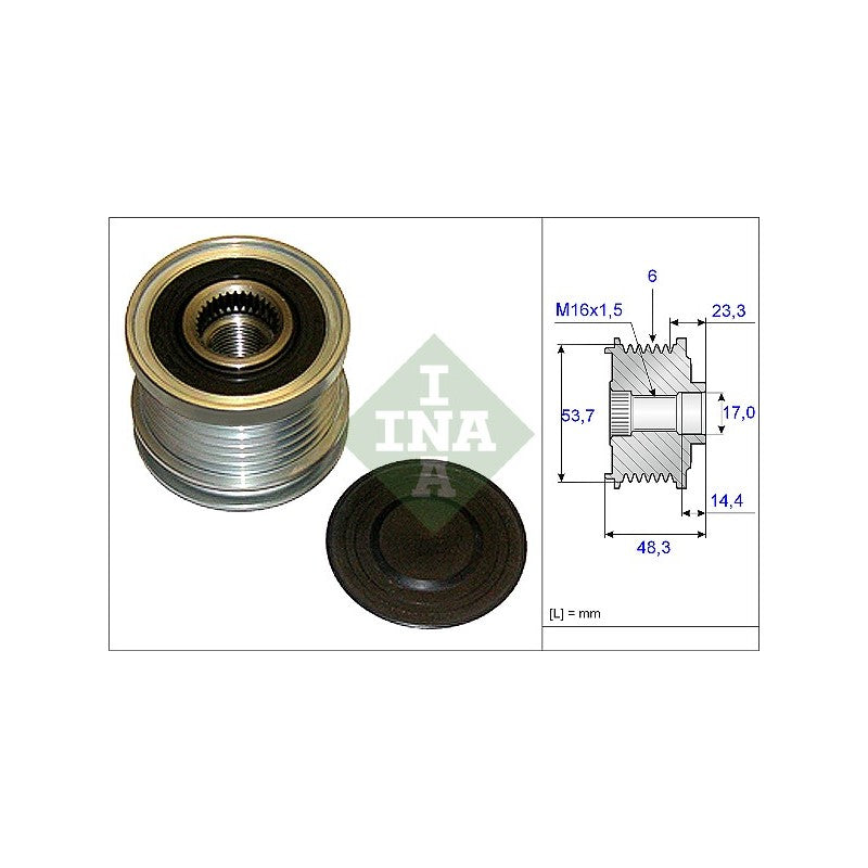 Fulie alternator INA 535 0204 10