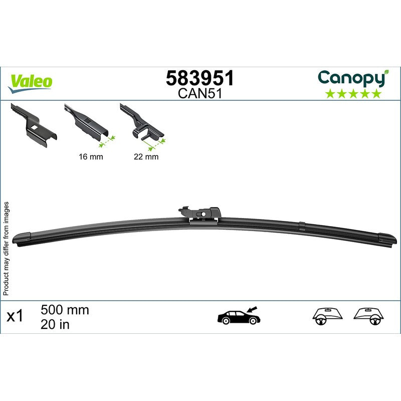 Lamela stergator VALEO 583951
