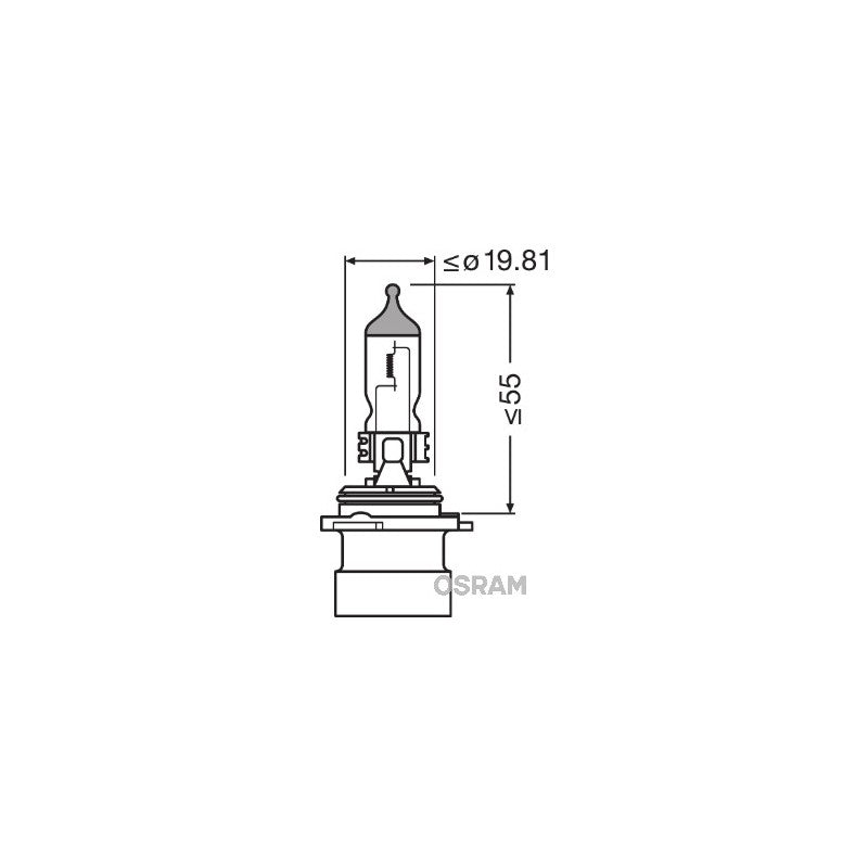 Bec lumina viraj OSRAM 9006XS