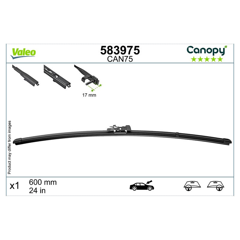 Lamela stergator VALEO 583975