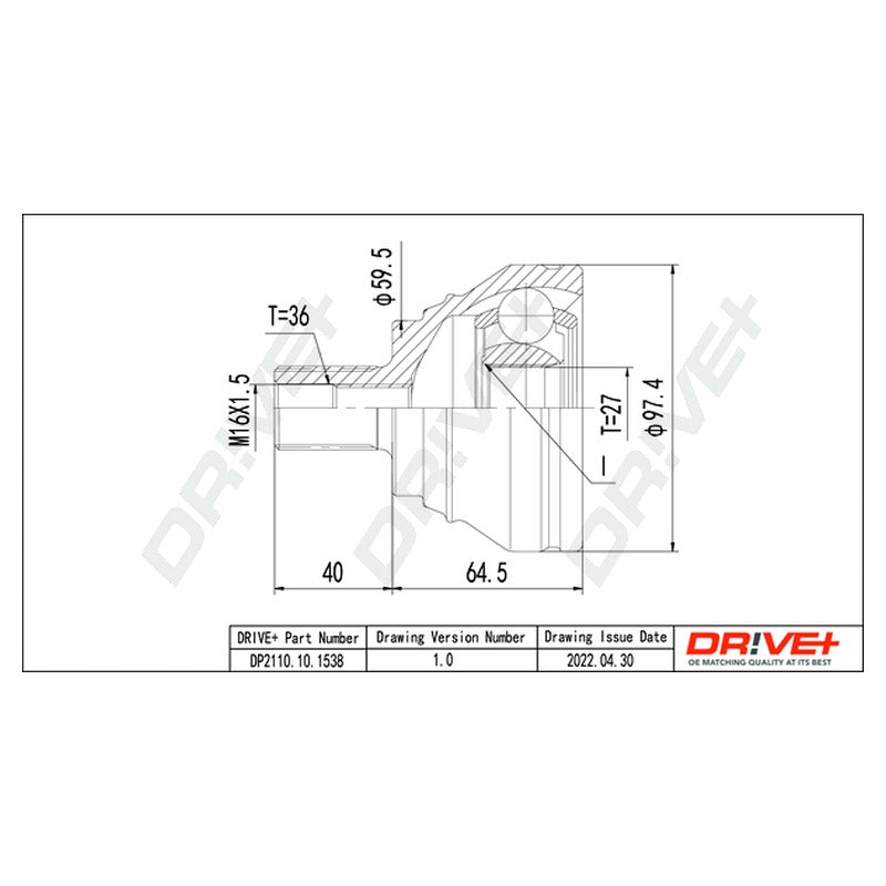 Kit cap planetara Dr!ve+ DP2110.10.1538