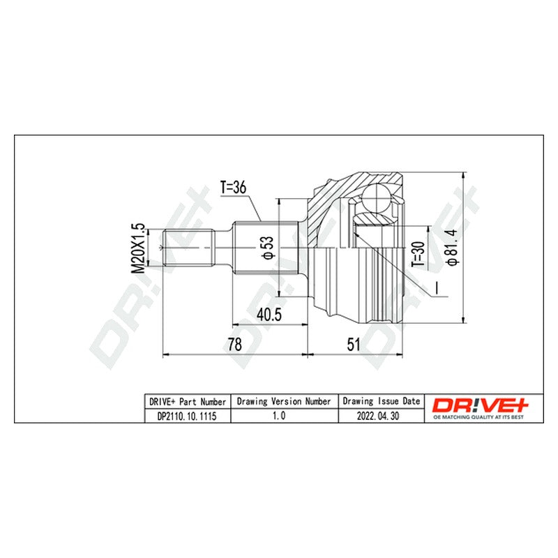 Kit cap planetara Dr!ve+ DP2110.10.1115