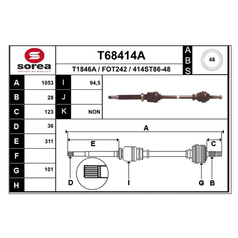Planetara SKF VKJC 6736