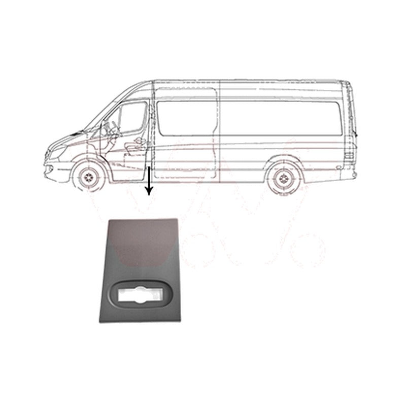 Trim/Protection Strip, quarter pane MTR 3077417