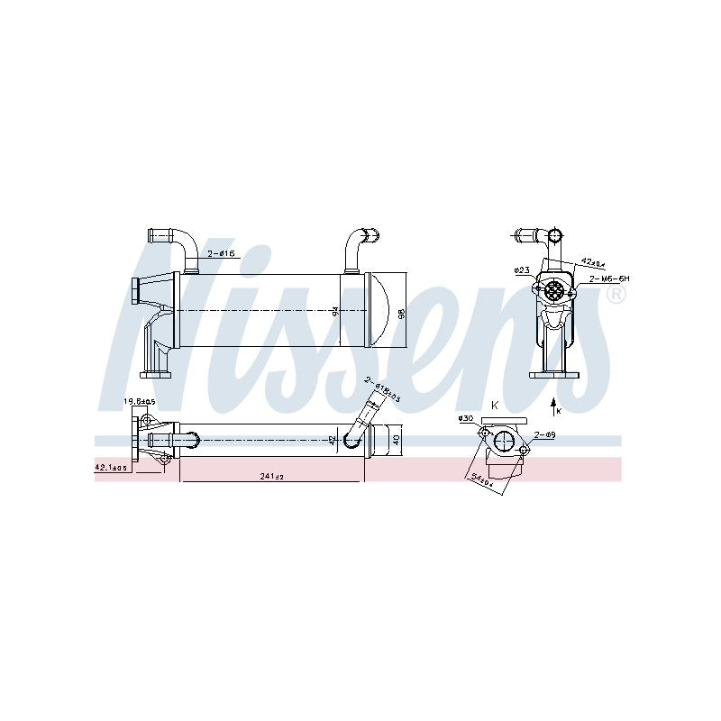 Racitor EGR NISSENS 989327