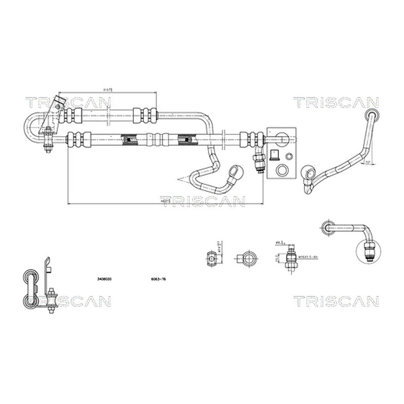 Furtun servodirectie NTY SPH-BM-002