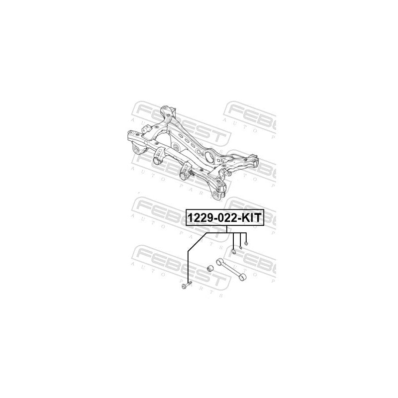 Set suruburi corectie camber FEBEST 1229-022-KIT