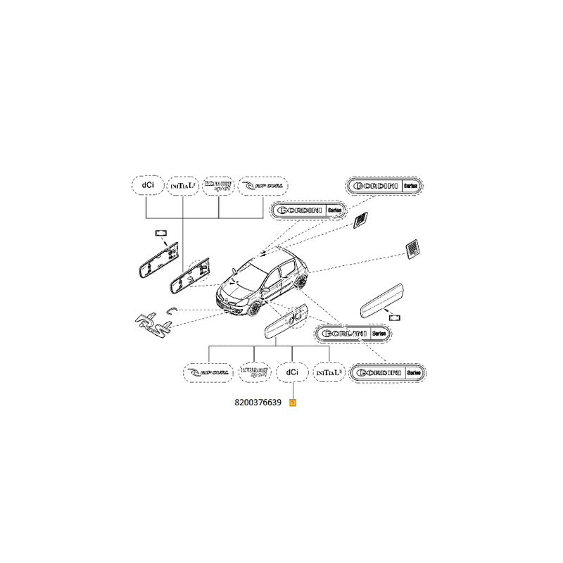 Piesa OE RENAULT OE 8200376639