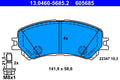 Set placute frana ATE 13.0460-5685.2