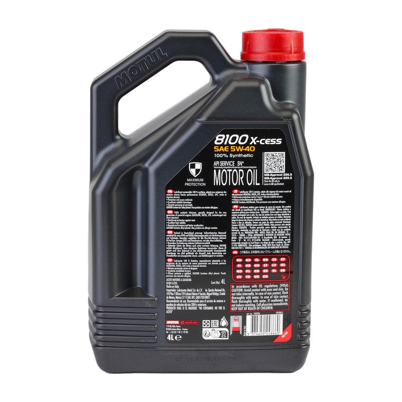 Ulei motor Motul 8100 X-Cess 5W40 4L - 104256