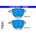 set placute frana,frana disc 13.0460-2626.2 ATE