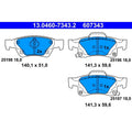 set placute frana,frana disc 13.0460-7343.2 ATE