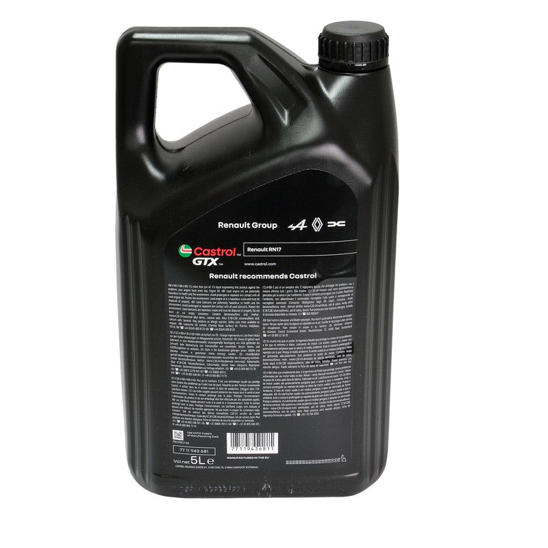 Ulei motor Renault Castrol GTX RN-Spec RN17 5W30 5L - 7711943681