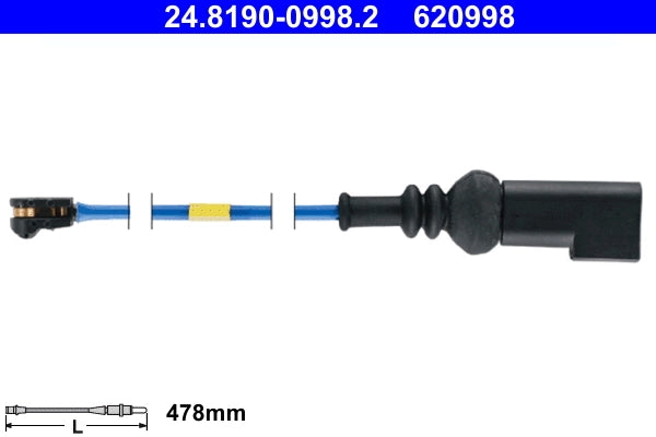 Senzor uzura placute frana ATE 24.8190-0998.2