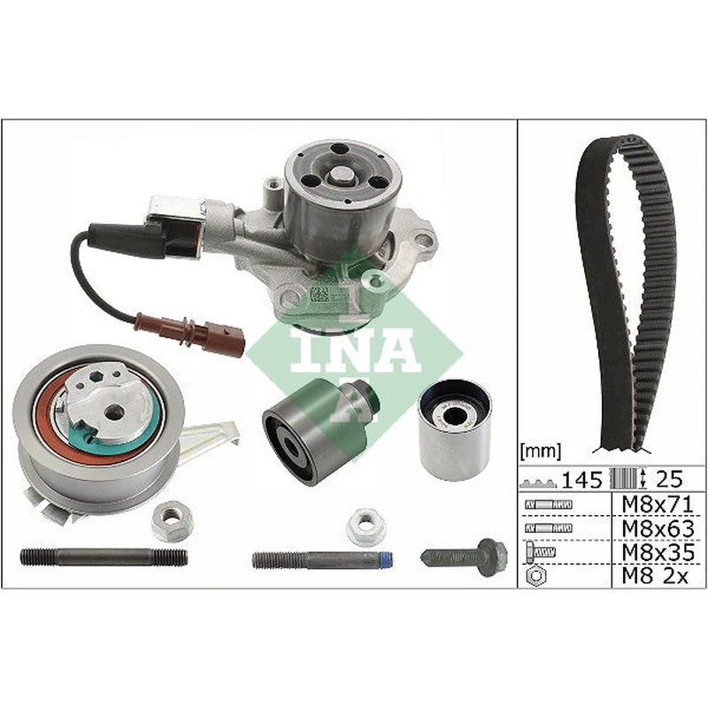 Set pompa apa + curea dintata 530 0699 30 INA