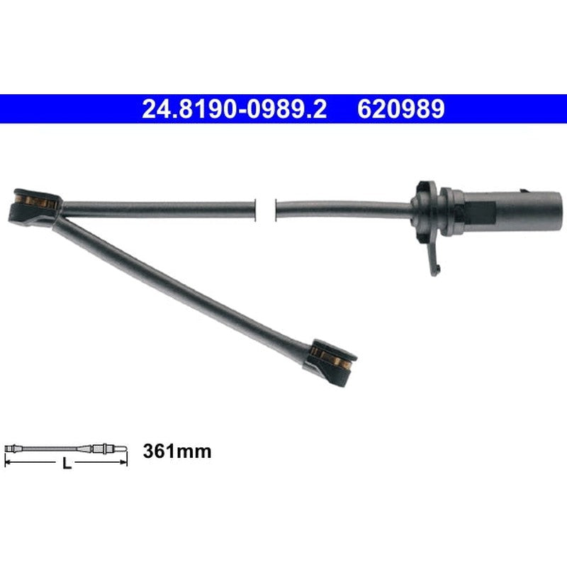 senzor de avertizare,uzura placute de frana 24.8190-0989.2 ATE
