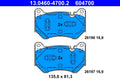 Set placute frana ATE 13.0460-4700.2