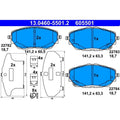 set placute frana,frana disc 13.0460-5501.2 ATE