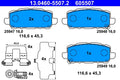 Set placute frana ATE 13.0460-5507.2