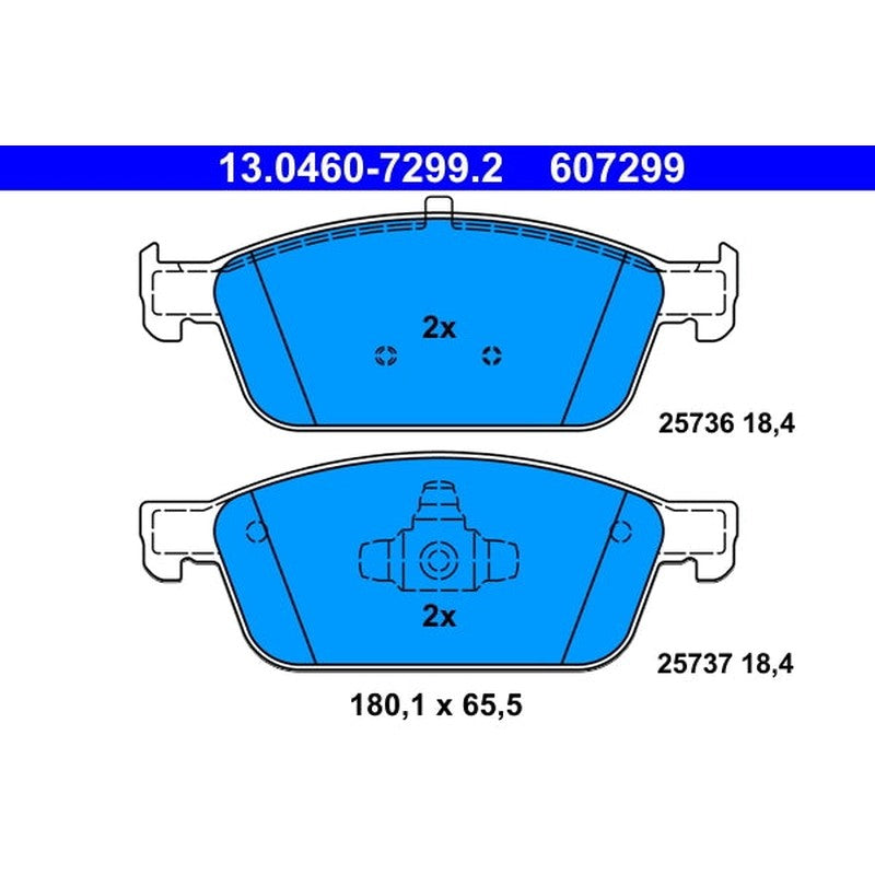 set placute frana,frana disc 13.0460-7299.2 ATE