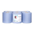 Rola portionata hartie albastra, 2 straturi, 6 role x 450 foIi. - HK160637