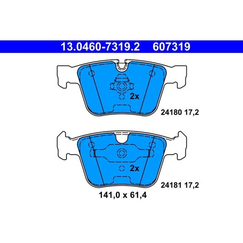 set placute frana,frana disc 13.0460-7319.2 ATE
