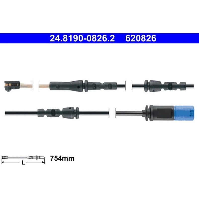 senzor de avertizare,uzura placute de frana 24.8190-0826.2 ATE