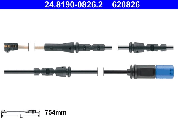 Senzor uzura placute frana ATE 24.8190-0826.2