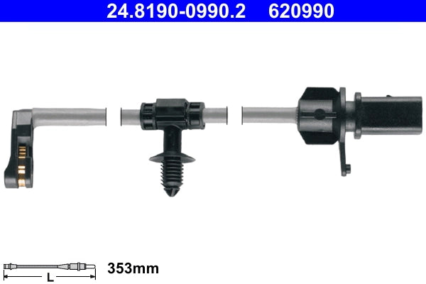 Senzor uzura placute frana ATE 24.8190-0990.2