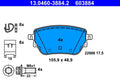 Set placute frana ATE 13.0460-3884.2