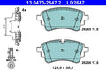 Set placute frana ATE 13.0470-2647.2