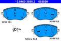 Set placute frana ATE 13.0460-3890.2