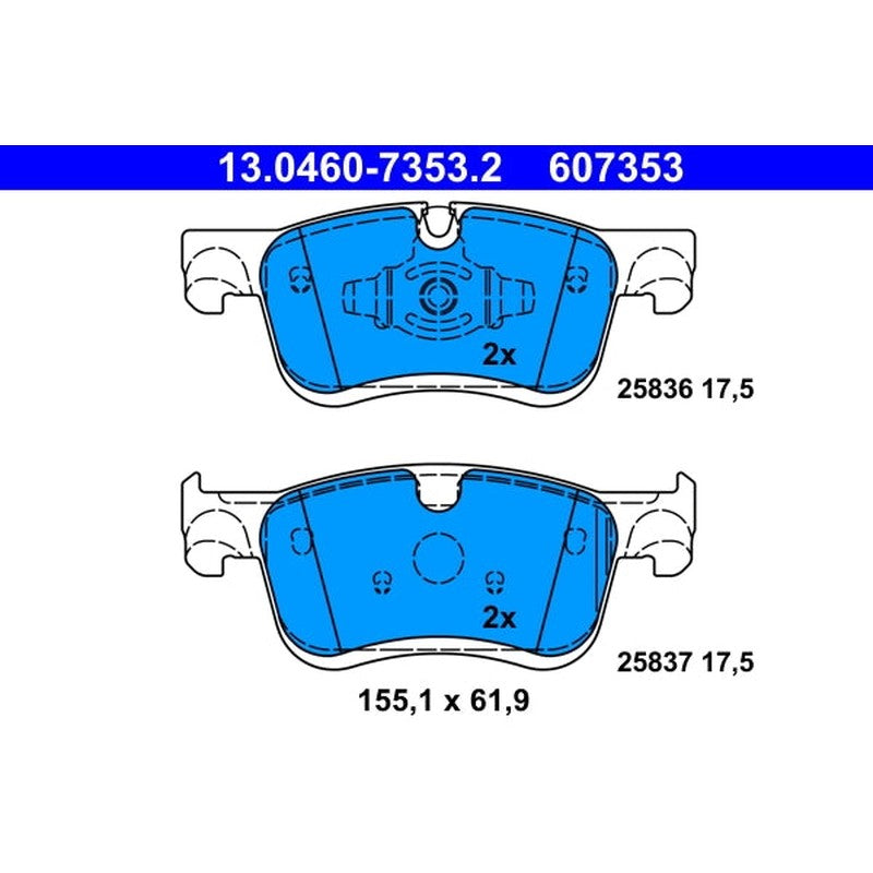 Set placute frana ATE 13.0460-7353.2