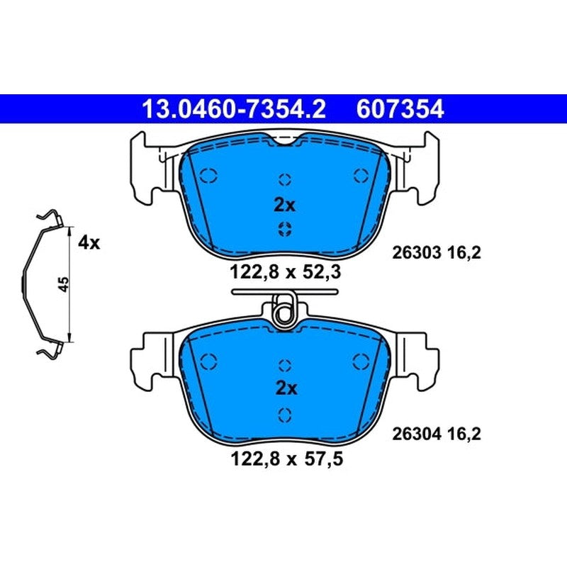 Set placute frana ATE 13.0460-7354.2