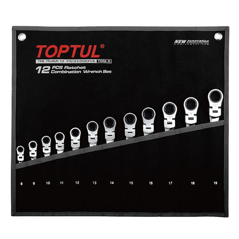 Set chei combinate cu clichet articulate 8-19 mm - GPAQ1204