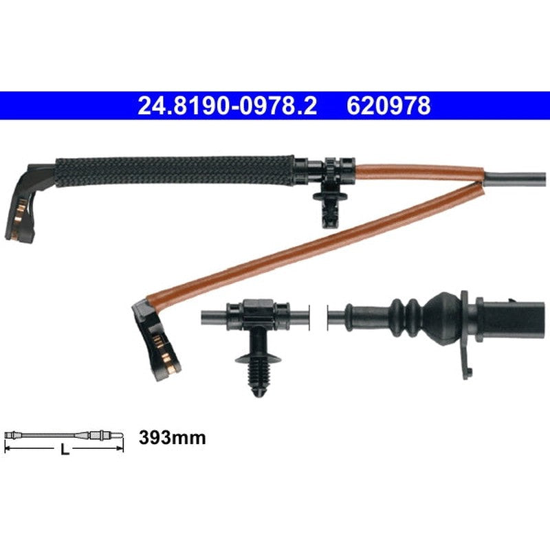 senzor de avertizare,uzura placute de frana 24.8190-0978.2 ATE