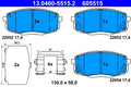 Set placute frana ATE 13.0460-5515.2