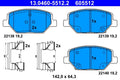 Set placute frana ATE 13.0460-5512.2