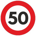 Indicator limitare viteza autocolant 50 km/ora Ø12 - 12217350
